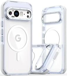 Чохол-накладка EpiK TPU Acrylic with Magnetic Ring Google Pixel 9/9 Pro Clear Snow