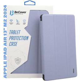 Чохол-книжка для планшета BeCover Soft Edge TPU з кріпленням Apple Pencil для Apple iPad Air 13 2024/iPad Air 13 2025 Purple (711713)