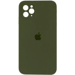Чохол-накладка EpiK Silicone Case Square Full Camera Protective (AA) для Apple iPhone 11 Pro (5.8) Dark Olive