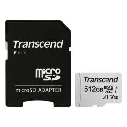 Карта памяті Transcend 512GB 300S UHS-I Black microSDXC U3 + SD-adapter