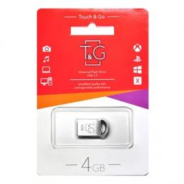 Флеш память T&amp;G 107 Metal Series TG107-4G Silver 04 GB