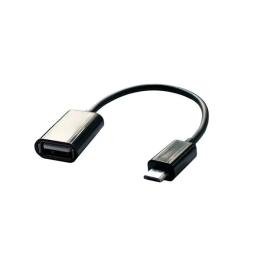 Перехідник Grand-X GXOTG2 USB(мама) - microUSB(тато) Black Red