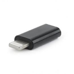 Перехідник Cablexpert A-USB-CF8PM-01 USB Type C (мама) - Lightning (тато) Black