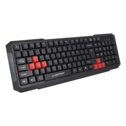 Клавіатура Esperanza EGK102 Black Red (EGK102RUA) USB (ENG/RU)