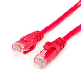 Патч-корд Atcom RJ45, Cat.6, 2 m Red мідь