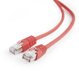 Патч-корд Cablexpert PP22-2M Red cat.5Е, литий, 50u штекер з защіпкою