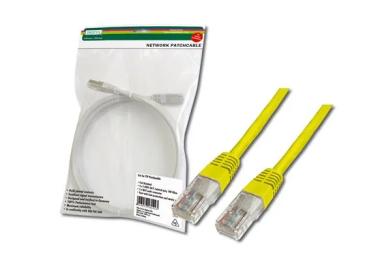 Патч-корд Digitus DK-1511-030 Yellow cat.5e, UTP, 3м, AWG 26/7,