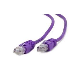 Патч-корд Cablexpert PP12-0.25M Violet литий, 50u штекер з защіпкою