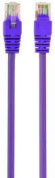 Патч-корд Cablexpert PP12-0.5M Violet литий, 50u штекер з защіпкою