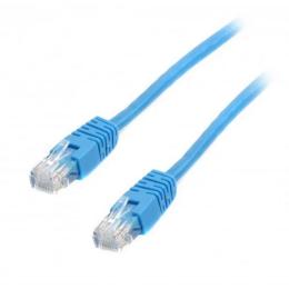 Патч-корд Cablexpert PP6U-2M Light Blue cat.6, литий, 50u штекер з защіпкою