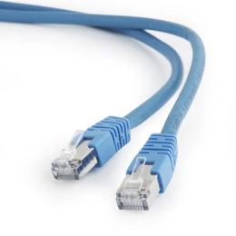 Патч-корд Cablexpert PP6A-LSZHCU-B-0.25M Light Blue cat.6a, литий, 50u штекер з защіпкою