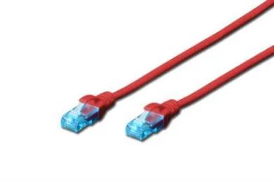 Патч-корд Digitus DK-1512-030 Red cat.5e, UTP, 3 м, AWG 26/7, CCA, PVC