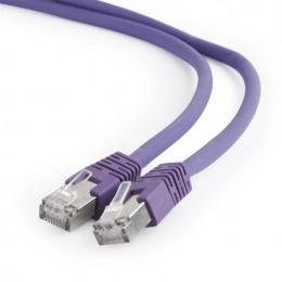 Патч-корд Cablexpert PP6A-LSZHCU-V-3M Violet литий, 50u штекер з защіпкою