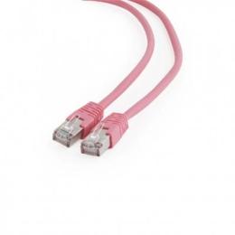 Патч-корд Cablexpert PP6-3M Pink FTP, cat.6, литий, 50u штекер з защіпкою