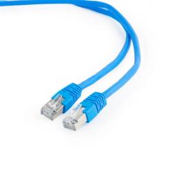 Патч-корд Cablexpert PP6-1M Blue cat.6, литий, 50u штекер з защіпкою