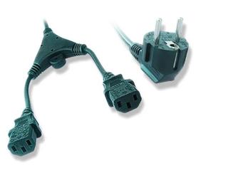 Кабель живлення Cablexpert PC-186-ML6 Black CEE7/17-C13*2, 2 м, Y-подібний