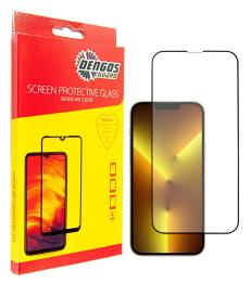 Захисне скло DENGOS Full Glue для Apple iPhone 13 Black (TGFG-316)