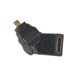 Перехідник PowerPlant CA910618 microHDMI (тато) - HDMI (мама) Black
