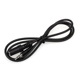 Аудіо-кабель Atcom mini-jack 3.5(тато)mini-jack 3.5(мама), 0,8m Black