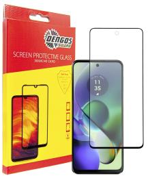 Захисне скло DENGOS Full Glue для Motorola Moto G54 Black (TGFG-326)