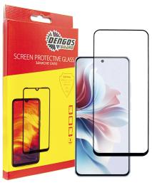 Захисне скло DENGOS Full Glue для Oppo Reno 11F Black (TGFG-359)