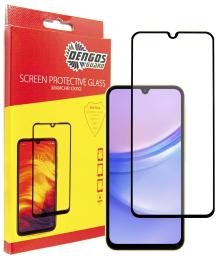 Захисне скло DENGOS Full Glue для Samsung Galaxy A15 4G SM-A155 Black (TGFG-335)