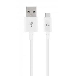 Дата-кабель Cablexpert CC-USB2P-AMCM-2M-W 2m USB(тато) - USB Type C(тато) White