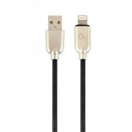 Дата-кабель Cablexpert CC-USB2R-AMLM-1M 1m USB(тато) - Lightning(тато) Black Gold