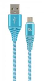 Дата-кабель Cablexpert CC-USB2B-AMmBM-2M-VW 2m USB(тато) - microUSB(тато) Light Blue