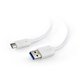 Дата-кабель Cablexpert CCP-USB3-AMCM-W-0.1M 0.1m USB(тато) - USB Type C(тато) White