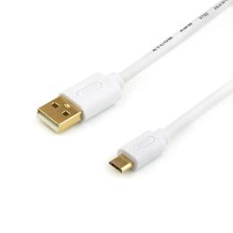 Дата-кабель Atcom 16122 1.8m USB(тато) - microUSB(тато) White