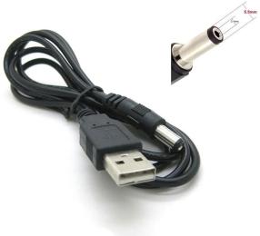 Дата-кабель PowerPlant CA911356 1.5m USB(тато) - DC(тато) Black
