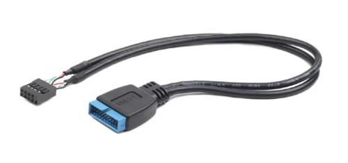 Дата-кабель Cablexpert CC-U3U2-01 0.3m USB (тато) - USB (мама) Black