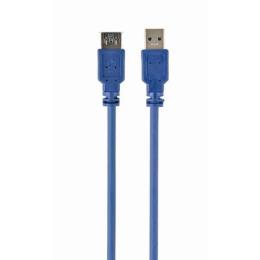 Дата-кабель Gembird CCP-USB3-AMAF-6 1.8m USB(тато) - USB(мама) Light Blue