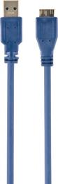 Дата-кабель Gembird CCP-mUSB3-AMBM-10 3m USB(тато) - microUSB Type B(тато) Light Blue