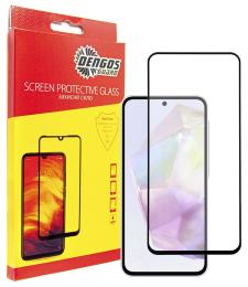 Захисне скло DENGOS Full Glue для Samsung Galaxy A35 SM-A356 Black (TGFG-344)