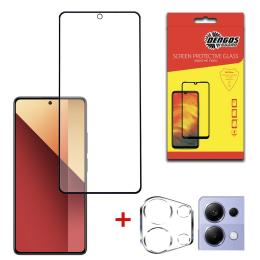 Захисне скло DENGOS Full Glue для Xiaomi Redmi Note 13 Pro 4G Black + camera module glass (DG-TGSCP-03)