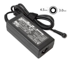 Блок живлення для ноутбука Asus AD103015 Black (19V 3.42A 65W 4.5x3.0мм) bulk без каб. жив.