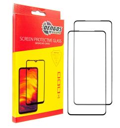 Захисне скло DENGOS для Xiaomi Redmi Note 9 Pro/9s Full Glue Black 2шт (DG-TG2P-43)