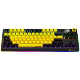 Клавіатура Lorgar (KBP70TKLW) Wireless TKL Mechanical Gaming Keyboard Pro Black Yellow (LRG-KBP70TKLW-YL-US) ENG