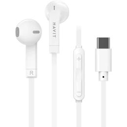 Дротові навушники Havit HV-E336C USB-C White