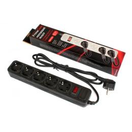Мережевий фільтр FrimeCom FC-B4005W Black 5 розеток, 1.8 м, 1,8 В