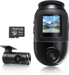 Відеореєстратор 70Mai Dash Cam 4K Omni X800 + RC14 Rear Camera + 128GB Black