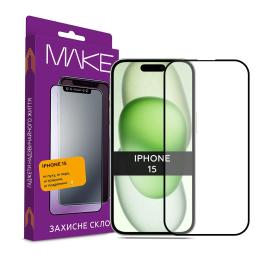 Захисне скло MakeFuture для Apple iPhone 15 (MGF-AI15)