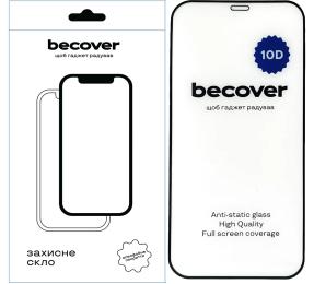 Захисне скло BeCover 10D для Apple iPhone 12 Black (711324)