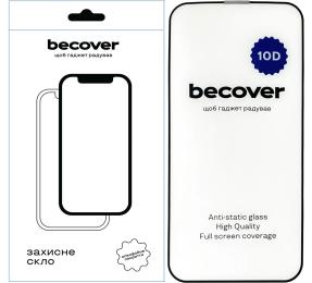 Захисне скло BeCover 10D для Apple iPhone 13 Pro Black (711514)
