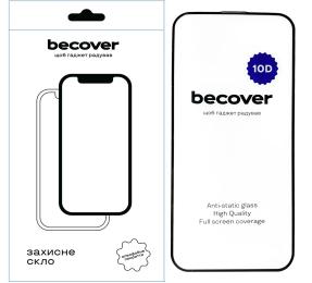 Захисне скло BeCover 10D для Apple iPhone 15 Pro Max Black (711332)