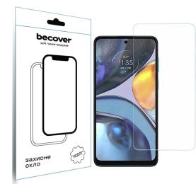 Захисне скло BeCover Glass для Motorola Moto E32s Black (709733)