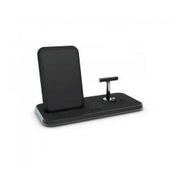 Бездротовий зарядний пристрій Zens (ZEDC06B/00) Black Stand + Dock Aluminium Wireless Charger 10W