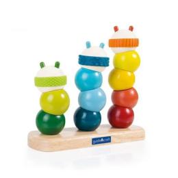 Розвиваюча іграшка Guidecraft Пірамідка Manipulatives Гусениці (G6731)